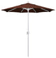 7.5' Aluminum Umbrella Push Tilt, Sunbrella, Bay Brown