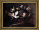 Juan De Arellano StillLife with a Basket of Flowers Framed Canvas Print, 18"x24"