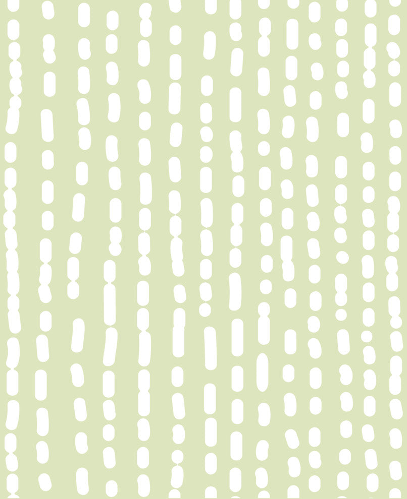 Line Art Peel and Stick Vinyl Wallpaper, Key Lime Green, 24"w X 60"h