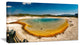 "Yellowstone Heat Pool Panorama" Landscape Print Wall Artwork, 1 Panel, 60"x28"