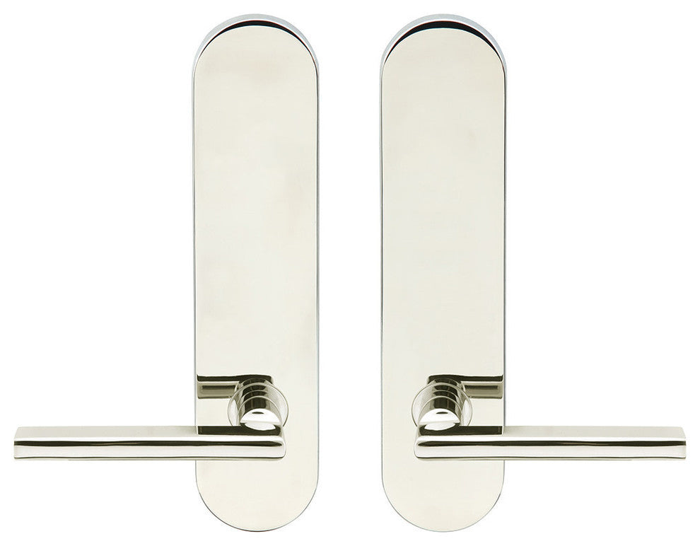 Sunrise Lever, Tubular Passage, Polished Stainless Steel, 2-3/8" Backset