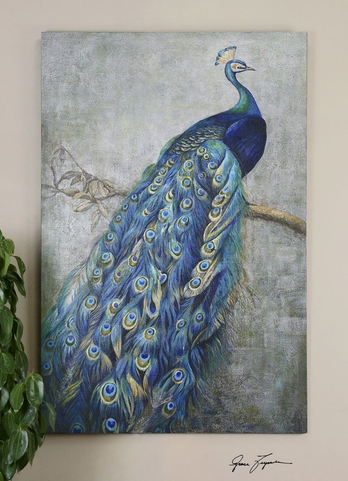 "Peacock Alley" Oil Painting