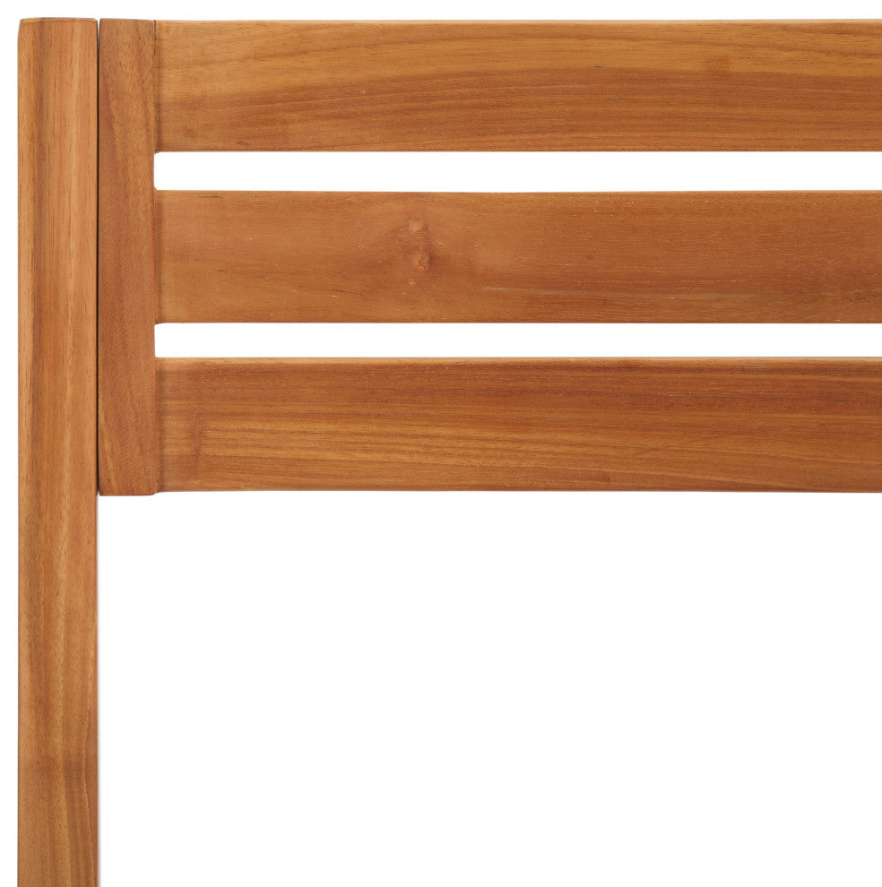 Safavieh Indoor-Outdoor Anna Solid Teak Chair, Set of 2, Natural