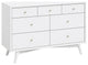 Palma 7-Drawer Assembled Double Dresser, White
