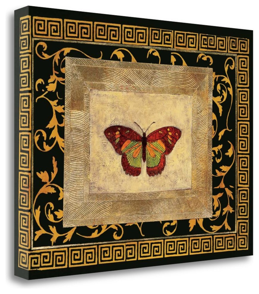 "Winged Ornament II" By Alan Hayes, Giclee Print on Gallery Wrap Canvas