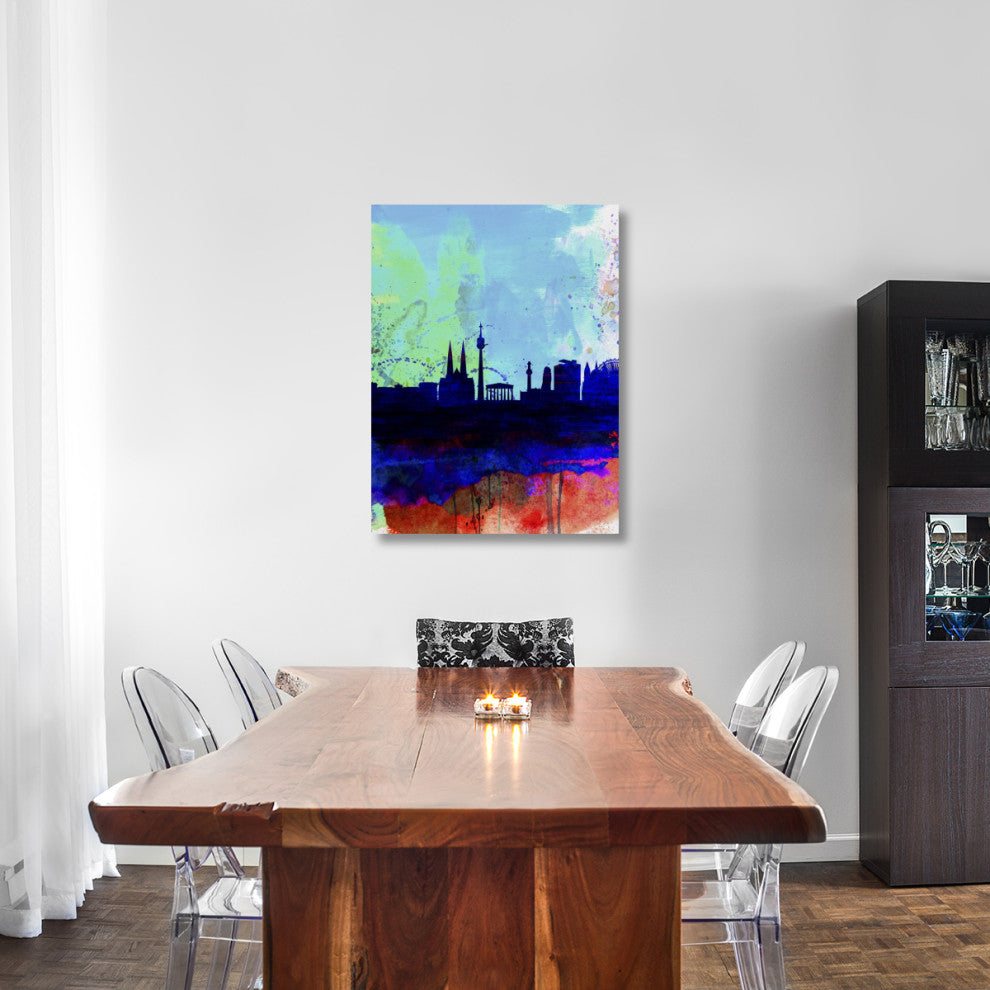 "Vienna Watercolor Skyline" Fine Art Print