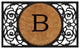 Armada Circle Monogram Doormat 18"x30", Letter B