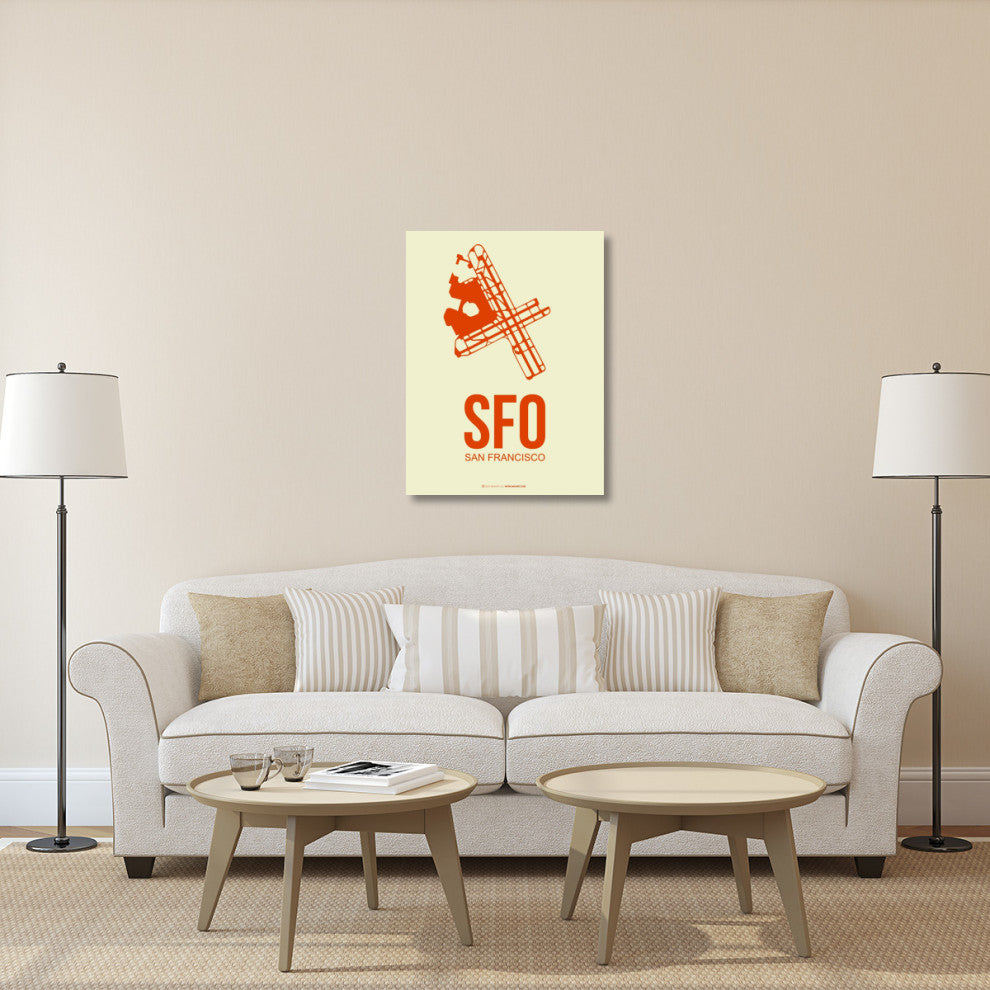 "SFO San Francisco Poster 1" Fine Art Print