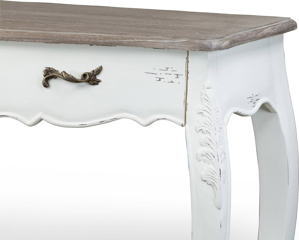 Bourbonnais Wood Traditional French Console Table