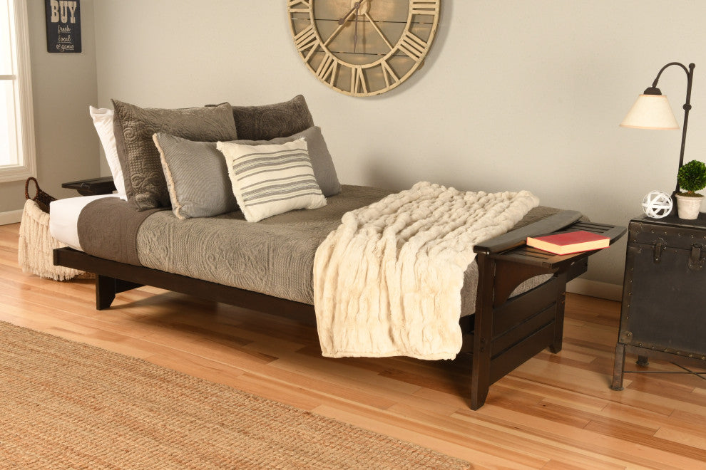 Mesa Frame Futon With Espresso Finish, Great Outdoors