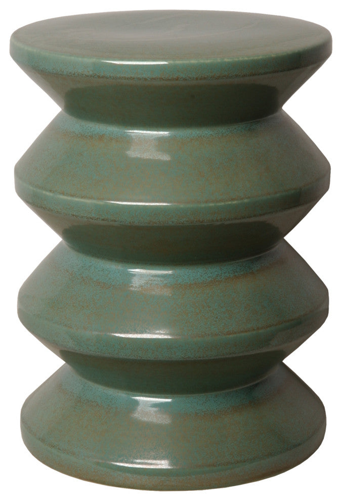 Accordion Stool, Green 13X18"H