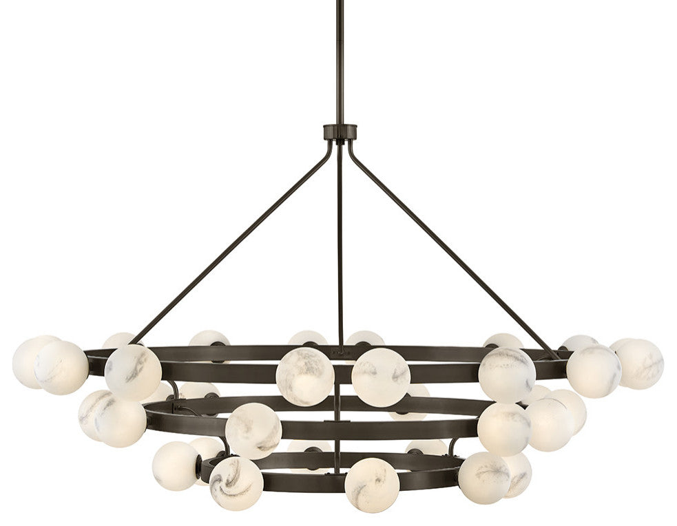 Fredrick Ramond Selene Chandelier, Black Oxide, Extra Large