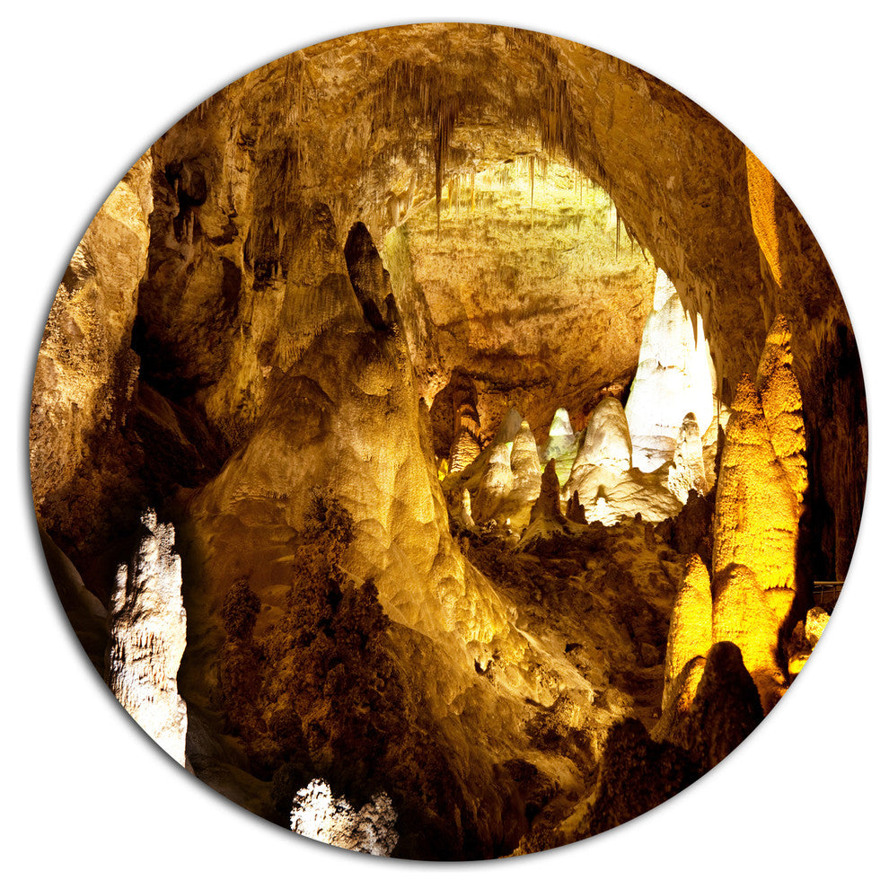 Carlsbad Caverns National Park, Landscape Round Wall Art, 23"