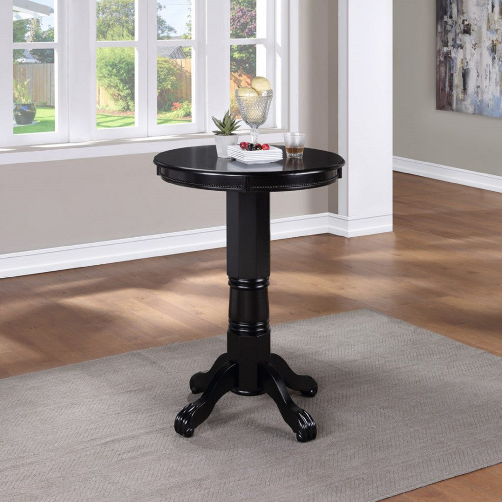 Florence 42" Height Pub Table, Black