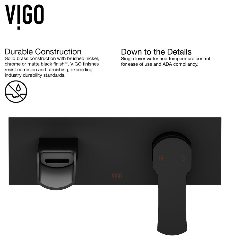 Petunia 23"L x 16"W MatteStone Vessel Sink and Cornelius Wall Mount Faucet Set