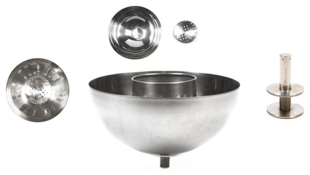 Table Top Fire Bowl Kit With 4" Vertical Burner