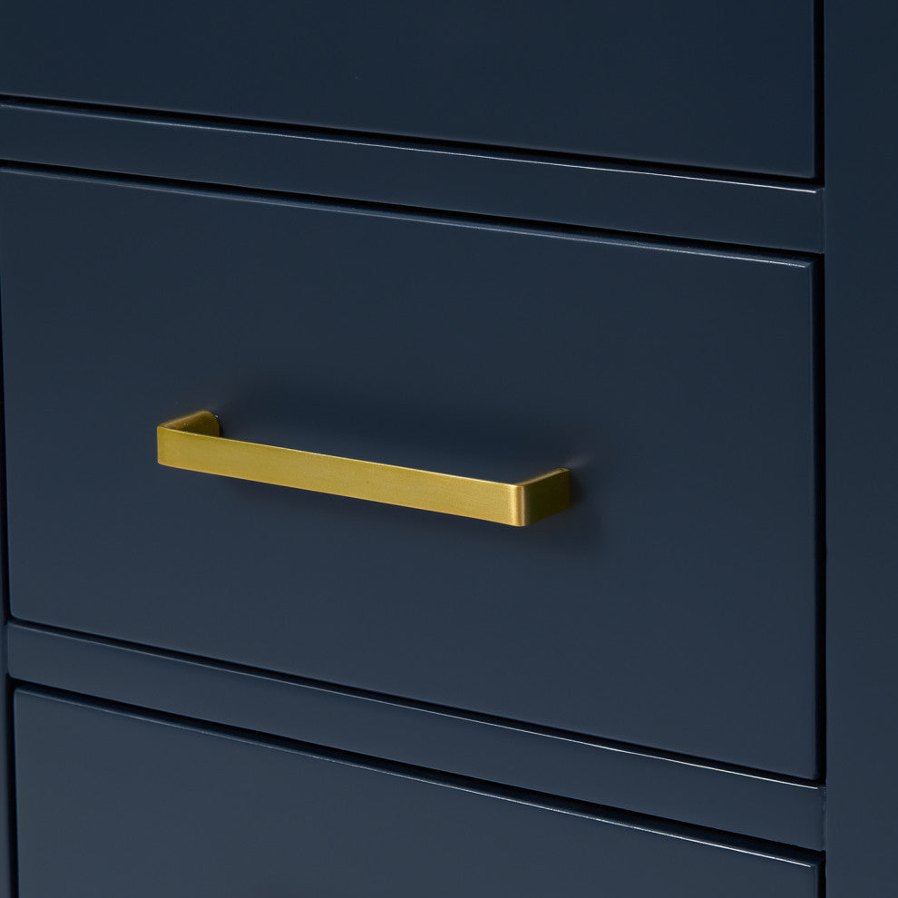 Ariel Cambridge 54" Single Oval Sink Vanity, Carrara Quartz