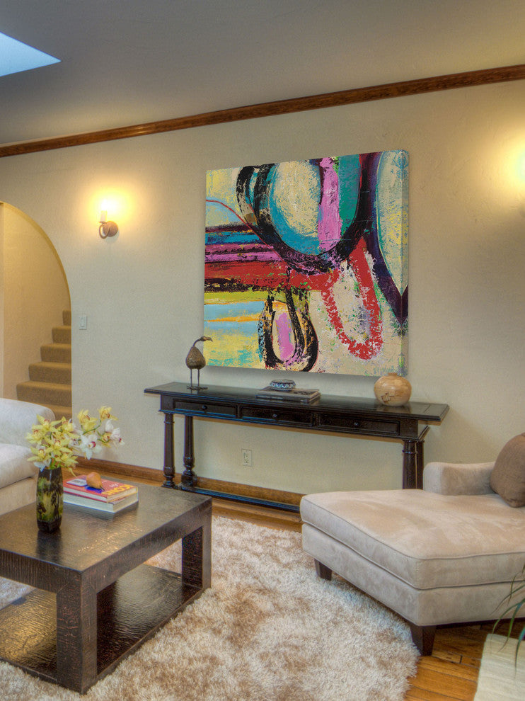 "Alpha" Painting Print on Wrapped Canvas by Julie Joy