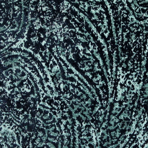 Pillow Decor, Visconti Teal Blue Chenille Throw Pillow 12x20