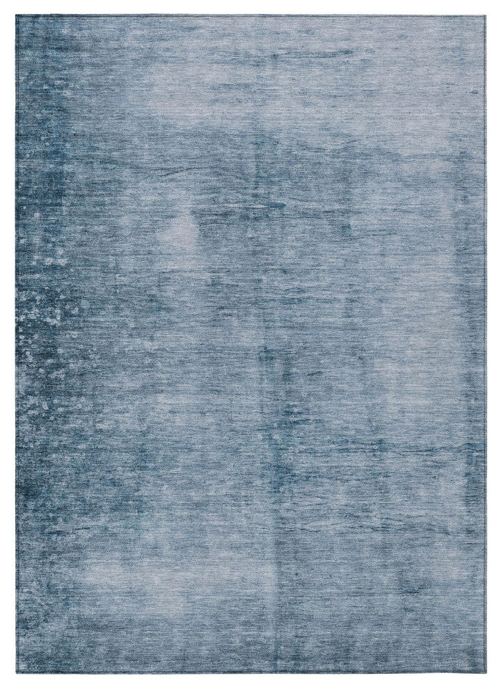 Machine Washable Indoor/Outdoor Chantille ACN1884 Denim 5' x 7'6" Rug
