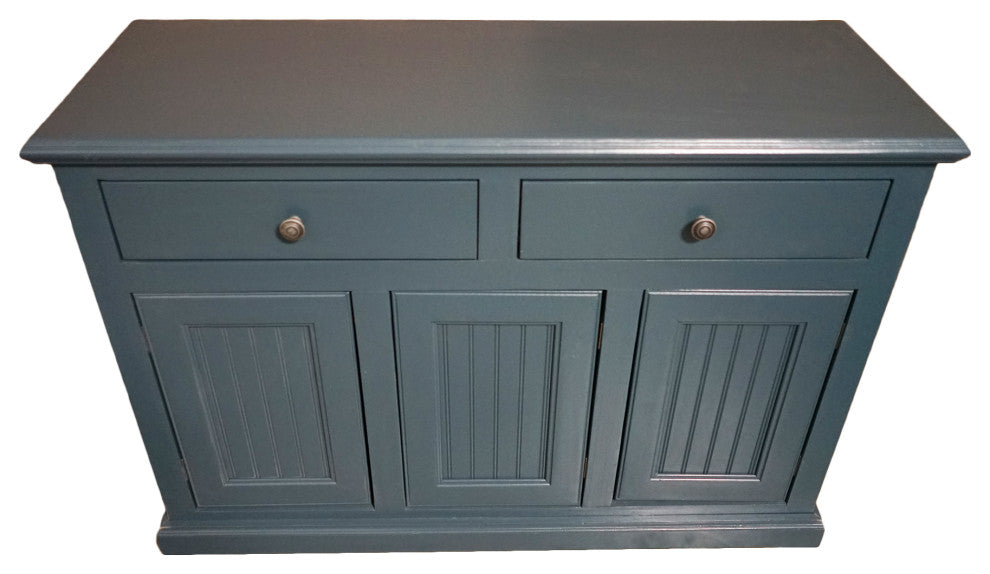 Eagle Furniture 48" Coastal Dining Buffet, Smokey Blue, Without Hutch