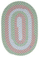 Colonial Mills Carousel OU49 Lime Spin Indoor/Outdoor Area Rug, Round 10'x10'