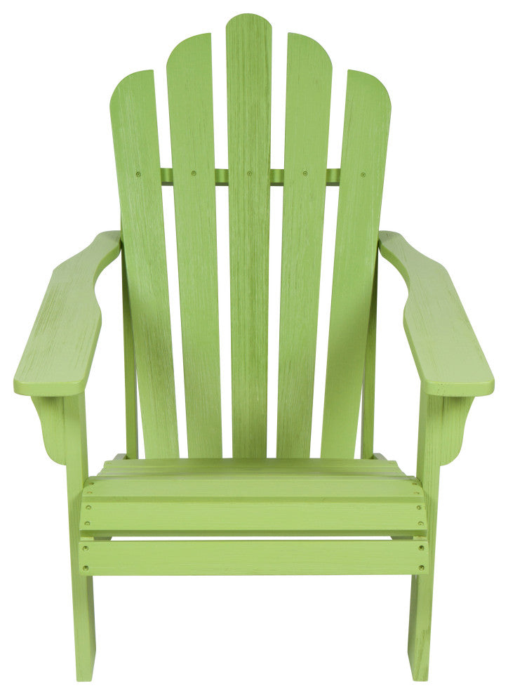 Shine Company Westport II Adirondack Chair With Hydro-Tex Finish, Lime Green