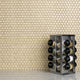 Hudson Penny Porcelain Mosaic Floor and Wall Tile, Caffe