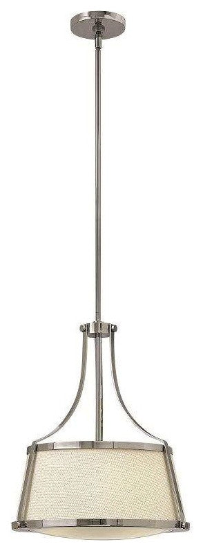 Charlotte Chrome 3 Light Small Drum Pendant
