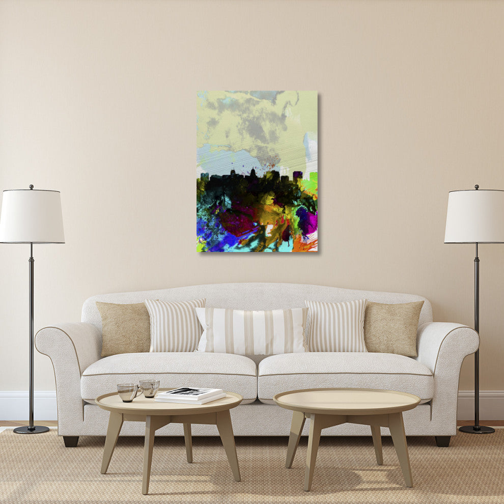 "Madison Watercolor Skyline" Fine Art Print