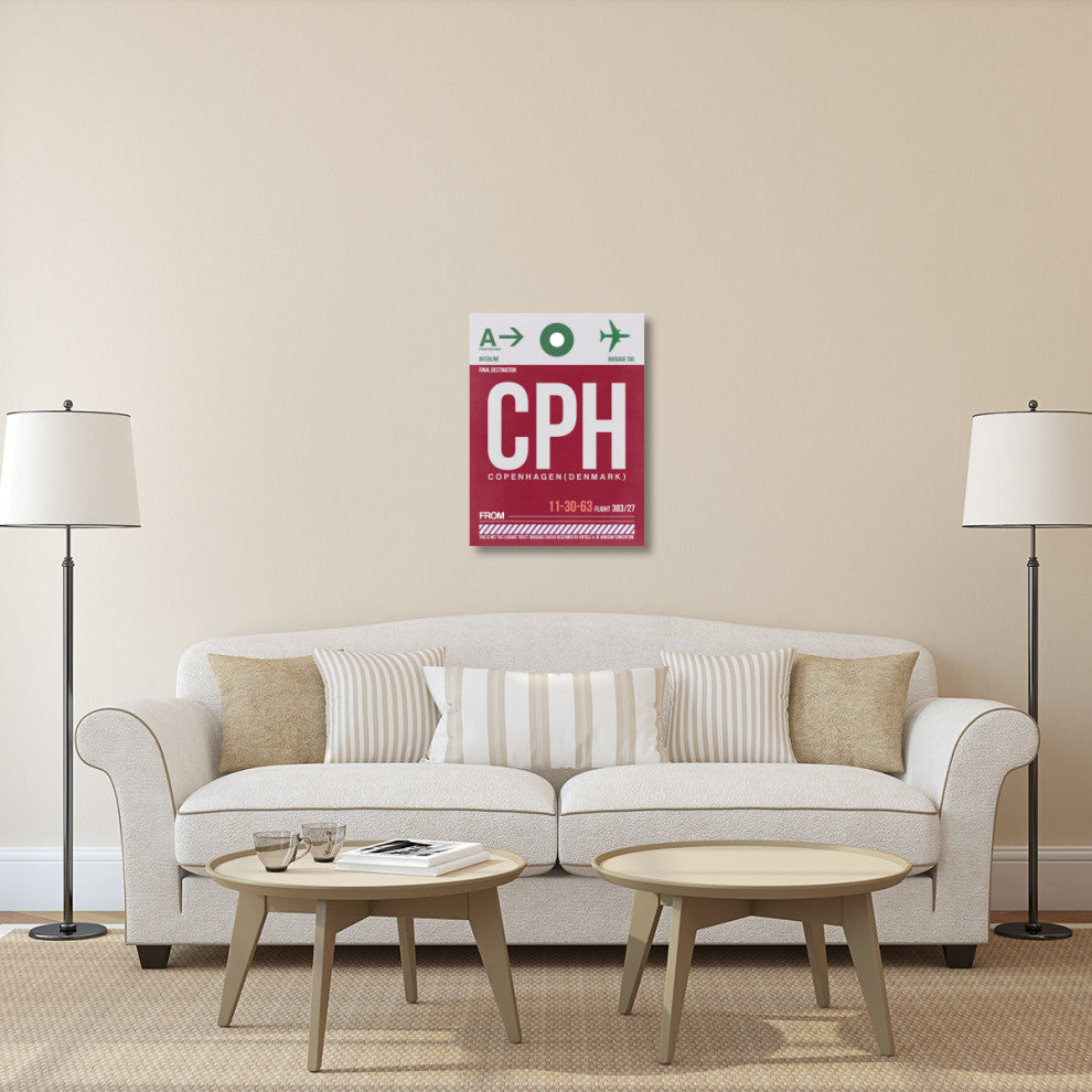 "CPH Copenhagen Luggage Tag 2" Fine Art Print
