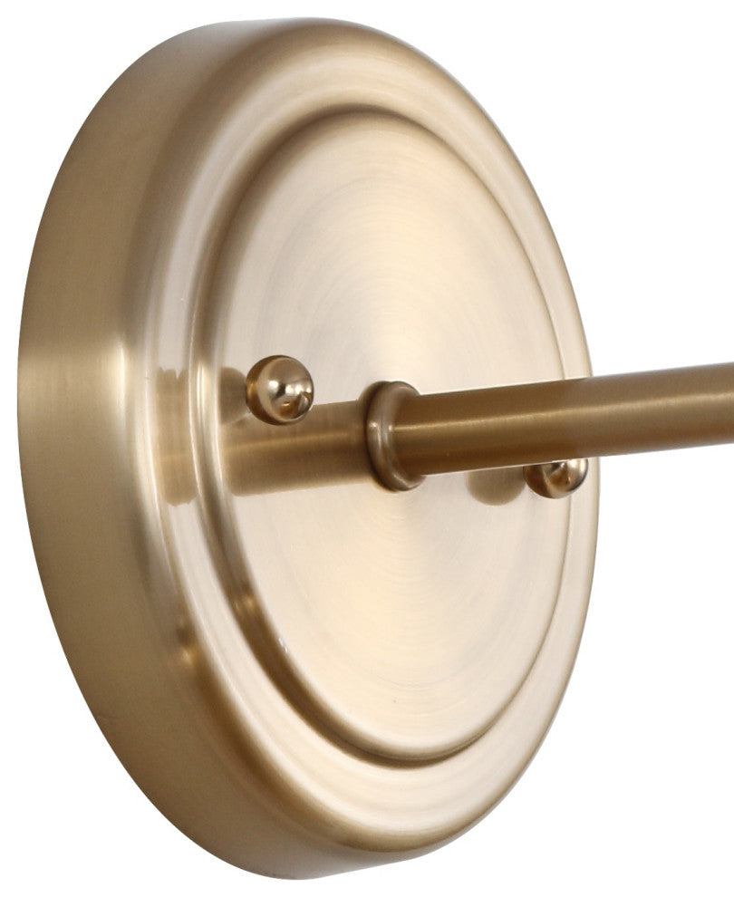 June Metal Shade Sconce, Brass Gold, 3-Light