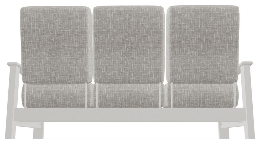 Leeward Deep Seat 3-Seat Outdoor Sofa, Hither Pewter/Snow