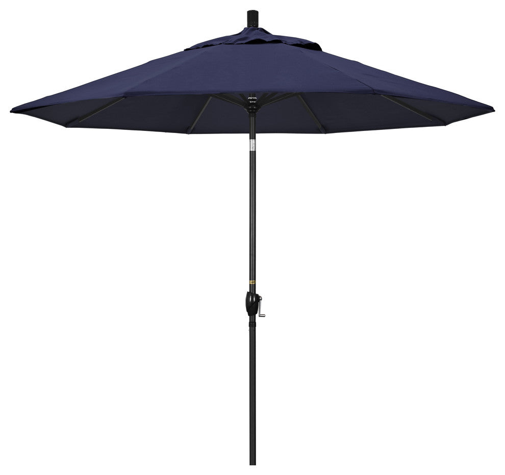 9' Aluminum Umbrella Push Tilt, Navy