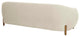 Lina Upholstered Sofa, Cream Textured Linen