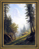 Albert Bierstadt Among the Bernese Alps Framed Premium Canvas Print, 21"x28"