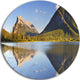 Vermillion Lakes And Mount Rundle, Landscape Round Wall Art, 36"