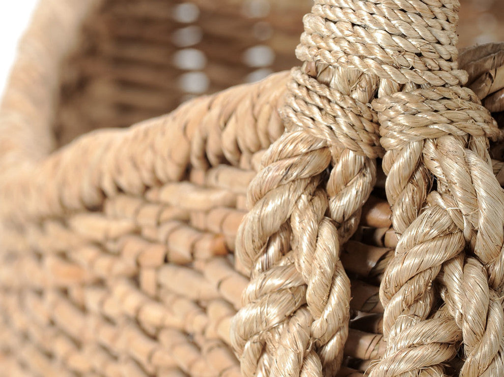 Large Sized Rectangular Sea Grass Basket