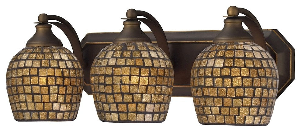 ELK Lighting Bath And Spa 3-Light Vanity Light - 570-3B-GLD