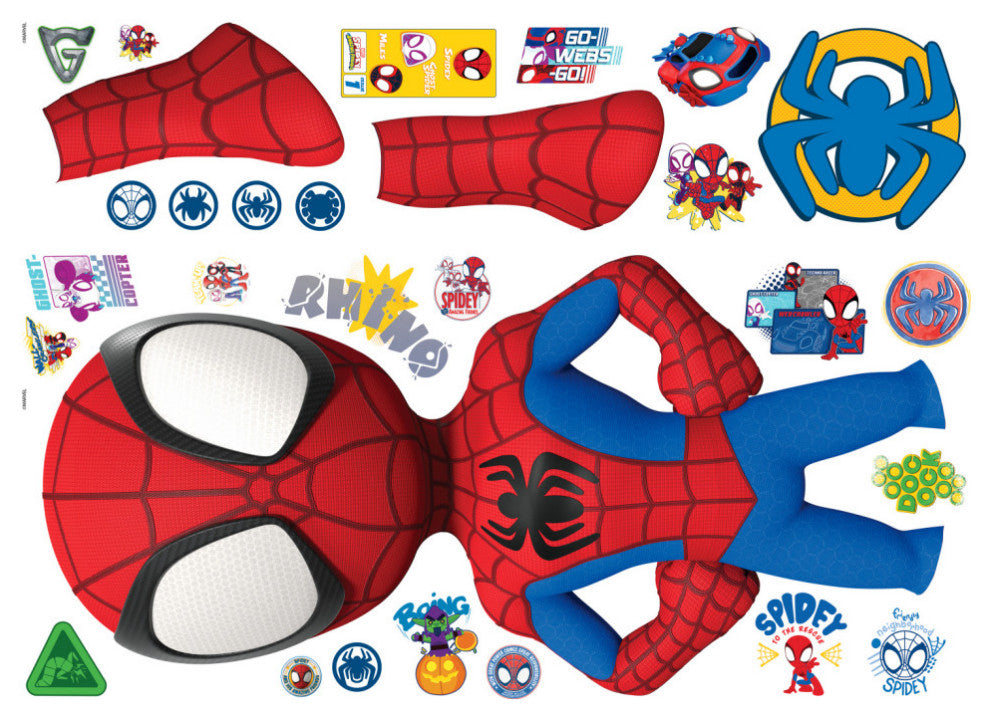 Spidey and His Amazing Friends Peel and Stick Giant Wall Decals