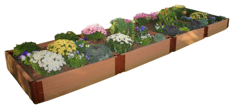 Tool-Free Classic Sienna Raised Garden Bed 4'x16'x11�, 2� profile
