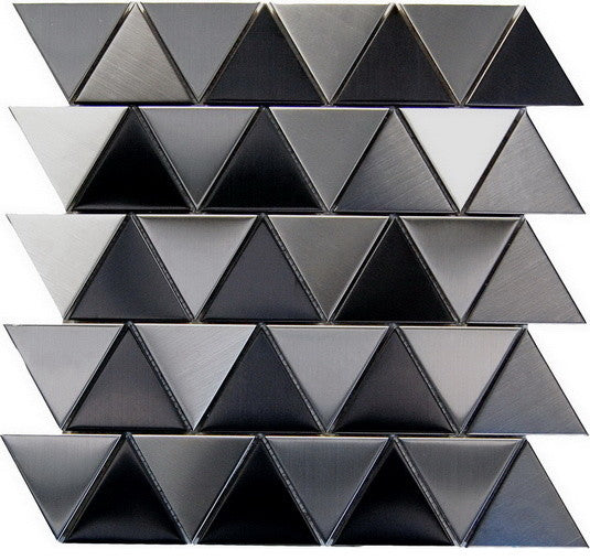 Oddysey Pyramids Interlocking Blend Tile, 12"x12", Set of 30