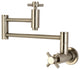 Kingston Brass Wall Mount Pot Filler Kitchen Faucet, Brushed Nickel