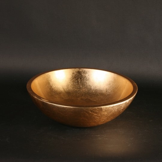 Technoform Vessel Sink, Platinum, Gold Leaf