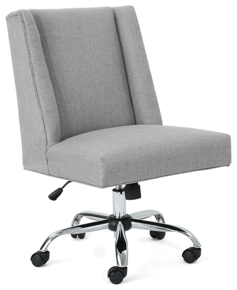 GDF Studio Tucker Traditional Home Office Chair, Gray