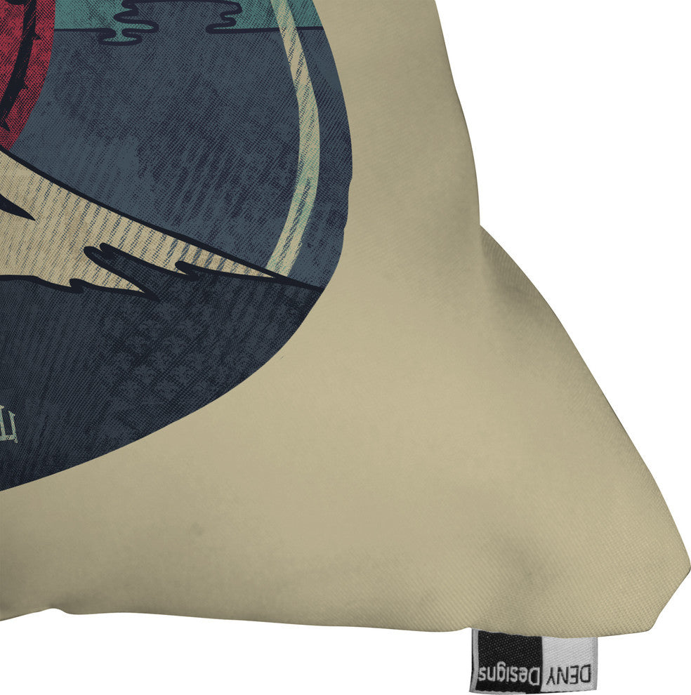 Deny Designs Hector Mansilla Fuji Outdoor Throw Pillow