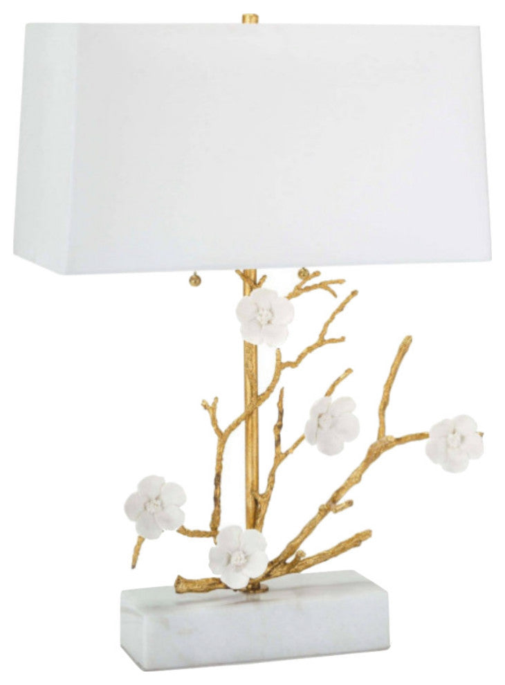 Cherise Horizontal Table Lamp, Gold