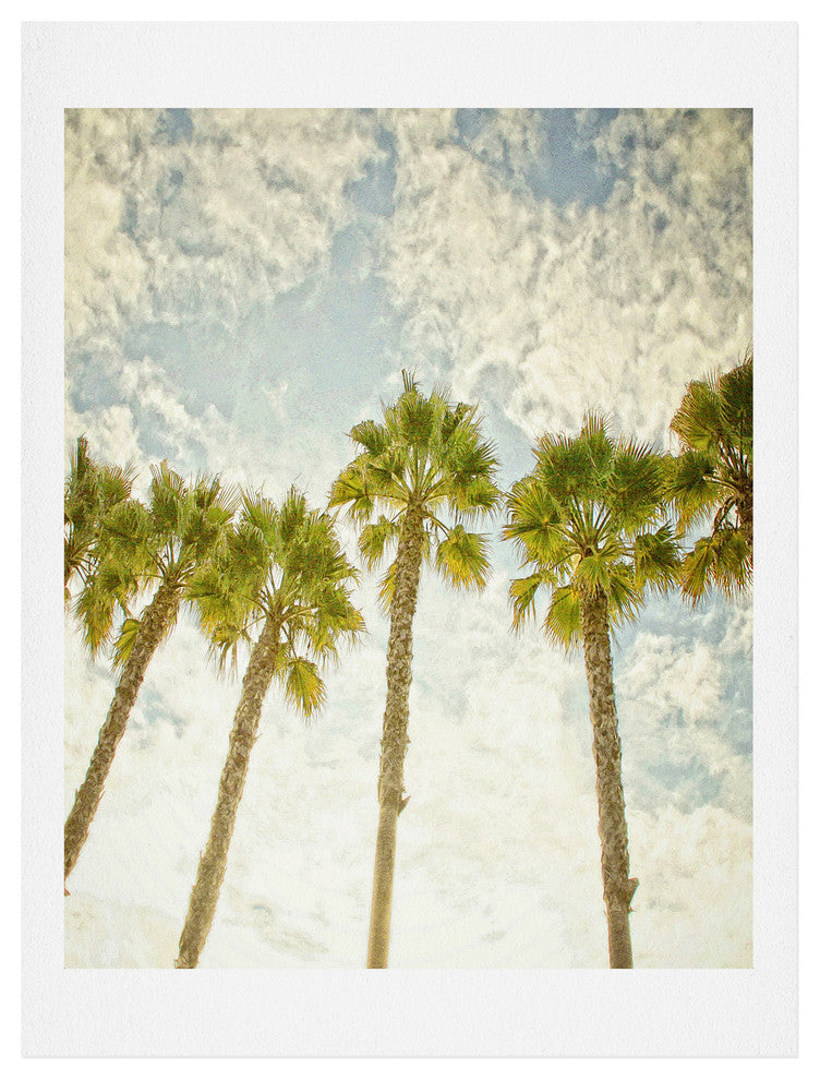 Deny Designs Shannon Clark Palm Trees Art Print