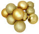 32 Piece Vegas Gold 4-Finish Shatterproof Christmas Ball Ornaments 3.25" 80mm