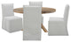 Parker House Crossings Downtown 60 In. Dining Table With 4 Upholstered Chairs